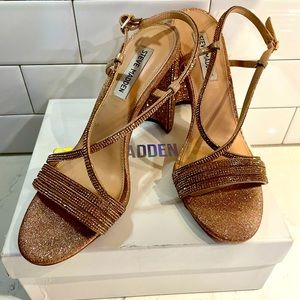 Steve Madden Rose Gold Strap Heels
